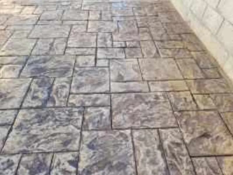 Полагане на щампован бетон