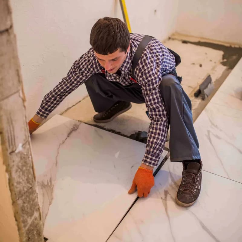 Лепене на плочки - гранит, теракота