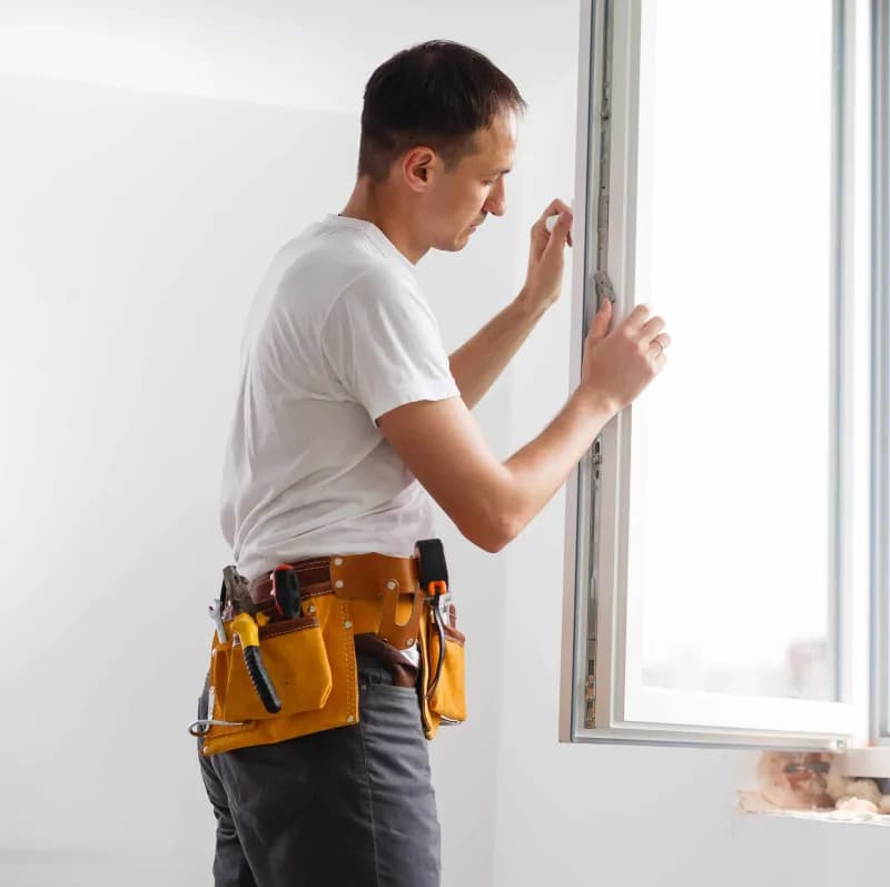 Монтаж на корнизи в рамки на прозорци