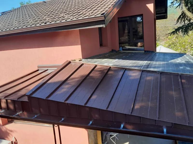 Изграждане на покрив с ламарина